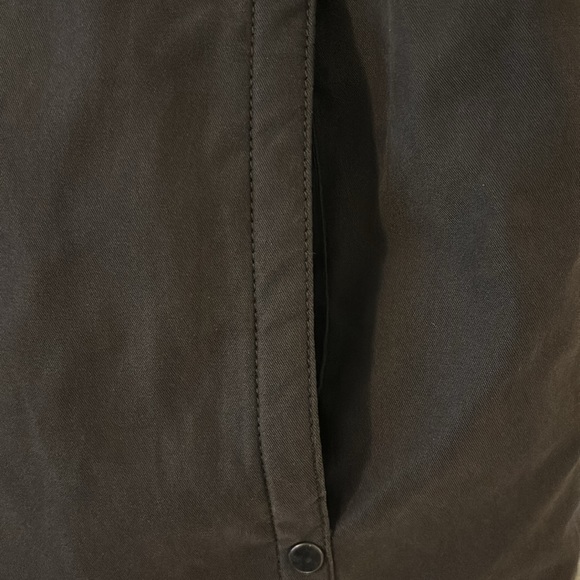 Weatherproof reversible faux fur and brown SZ L high funnel neck puffy gorpcore - Picture 14 of 16